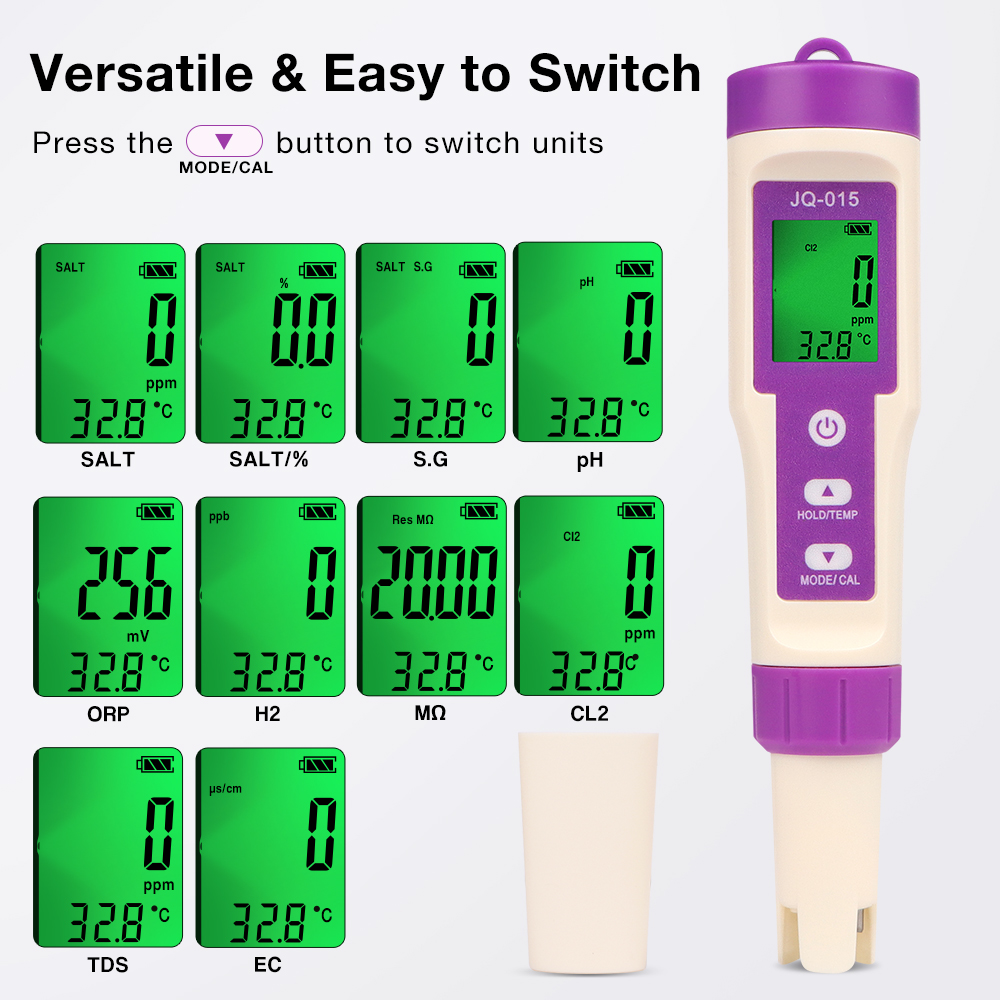 10 In 1 Water Quality Tester C - đánh giá và giá Ph Meter Digital Water Tester