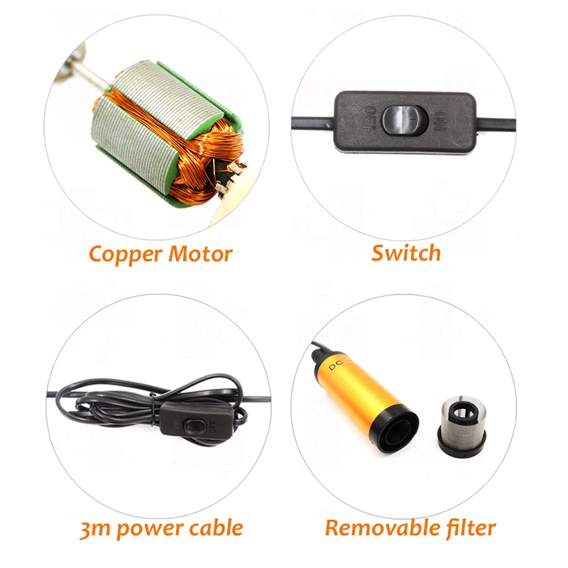 Mini Submersible Diesel Fuel T - đánh giá và giá Mini Peristaltic Pump 12V
