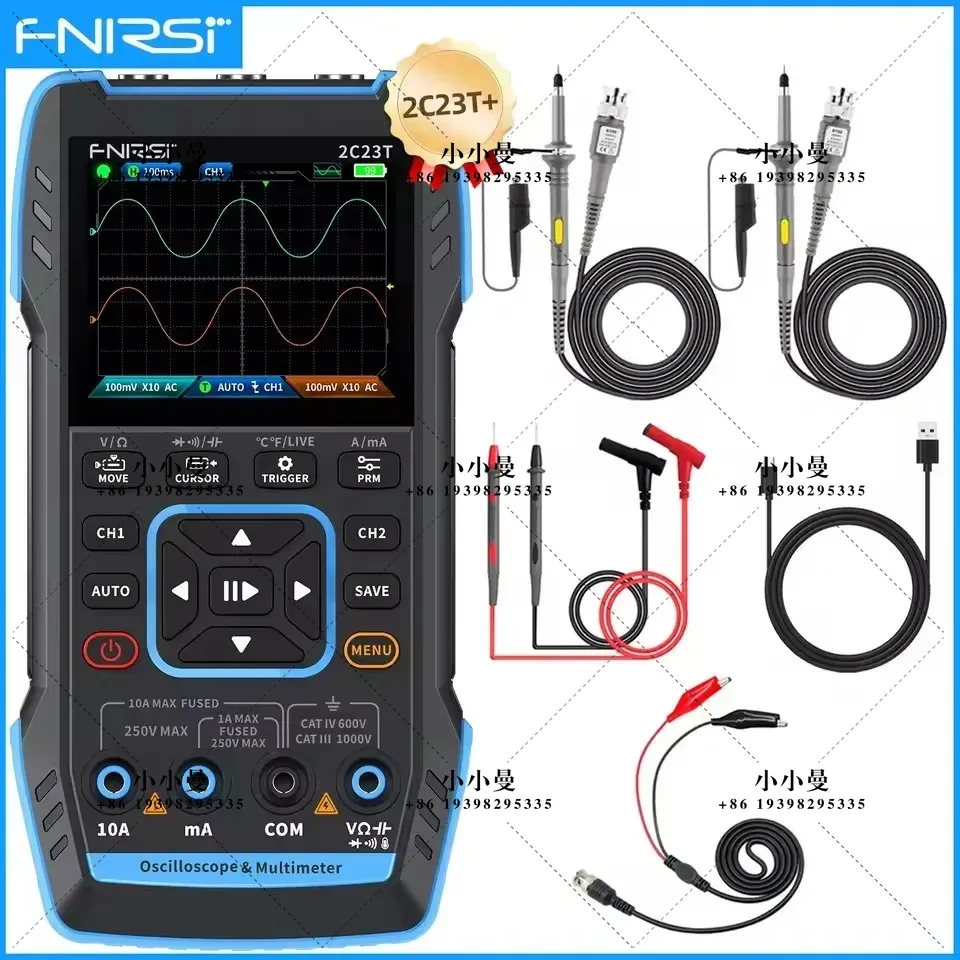 FNIRSI 2C23T10MHz, 2C53T 50MHz - đánh giá và giá Fnirsi Digital Oscilloscope Handheld